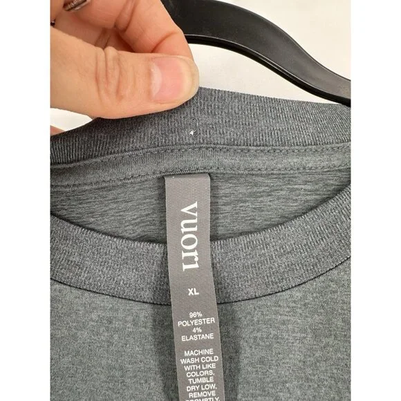 Vuori Daydream Crew Long Sleeve In Green Cape Heather Womens XL Read - Picture 3 of 11